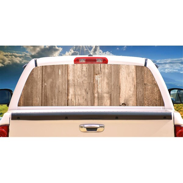 Entretenimiento On The Fence Rear Window Graphic Truck View Thru Vinyl Back Decal EN2678311 - main